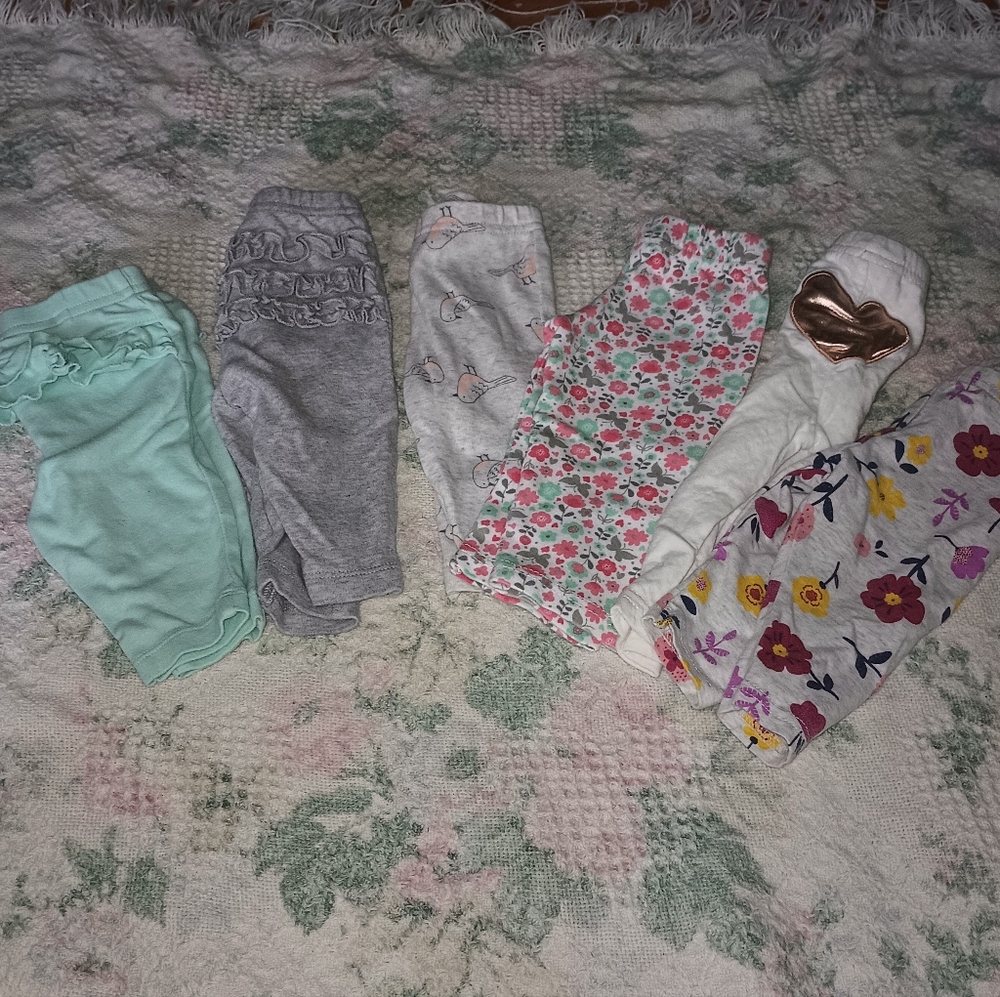 Baby girl sweatpants/ warm ups pants